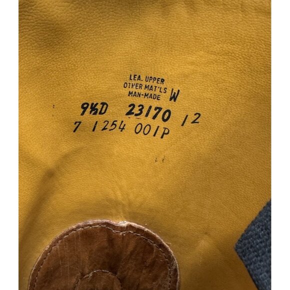 Vintage Wild Country Campus Boots Tall Marbled Leather Square Toe Men’s 9.5 D - Picture 9 of 10